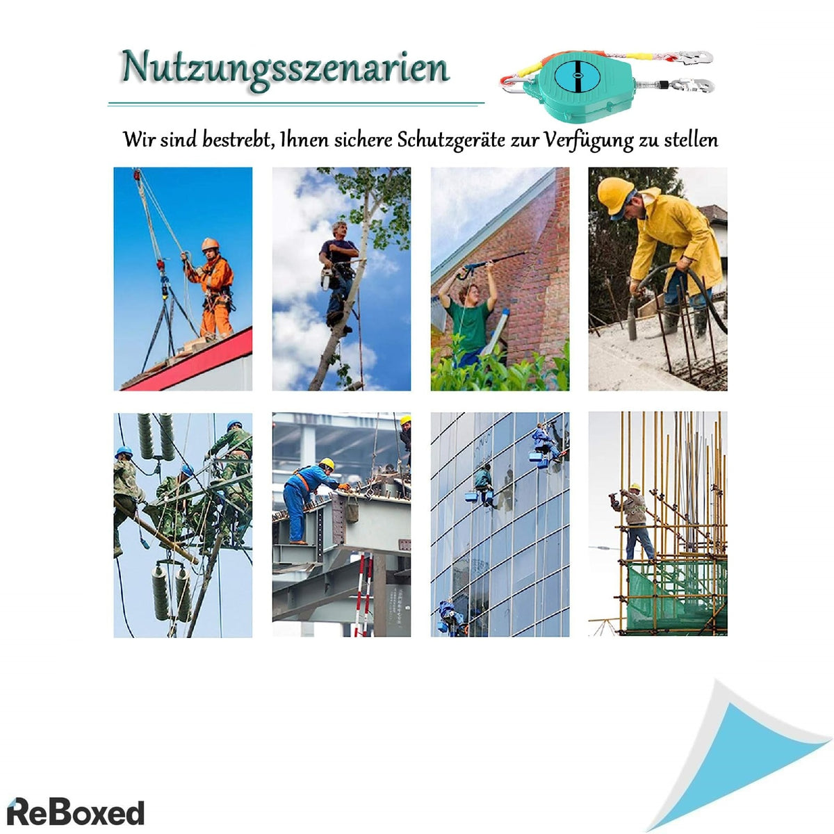 Dispozitiv de siguranta anticascare Yopyuenn – lungime 10 m, sarcina maxima 150 kg