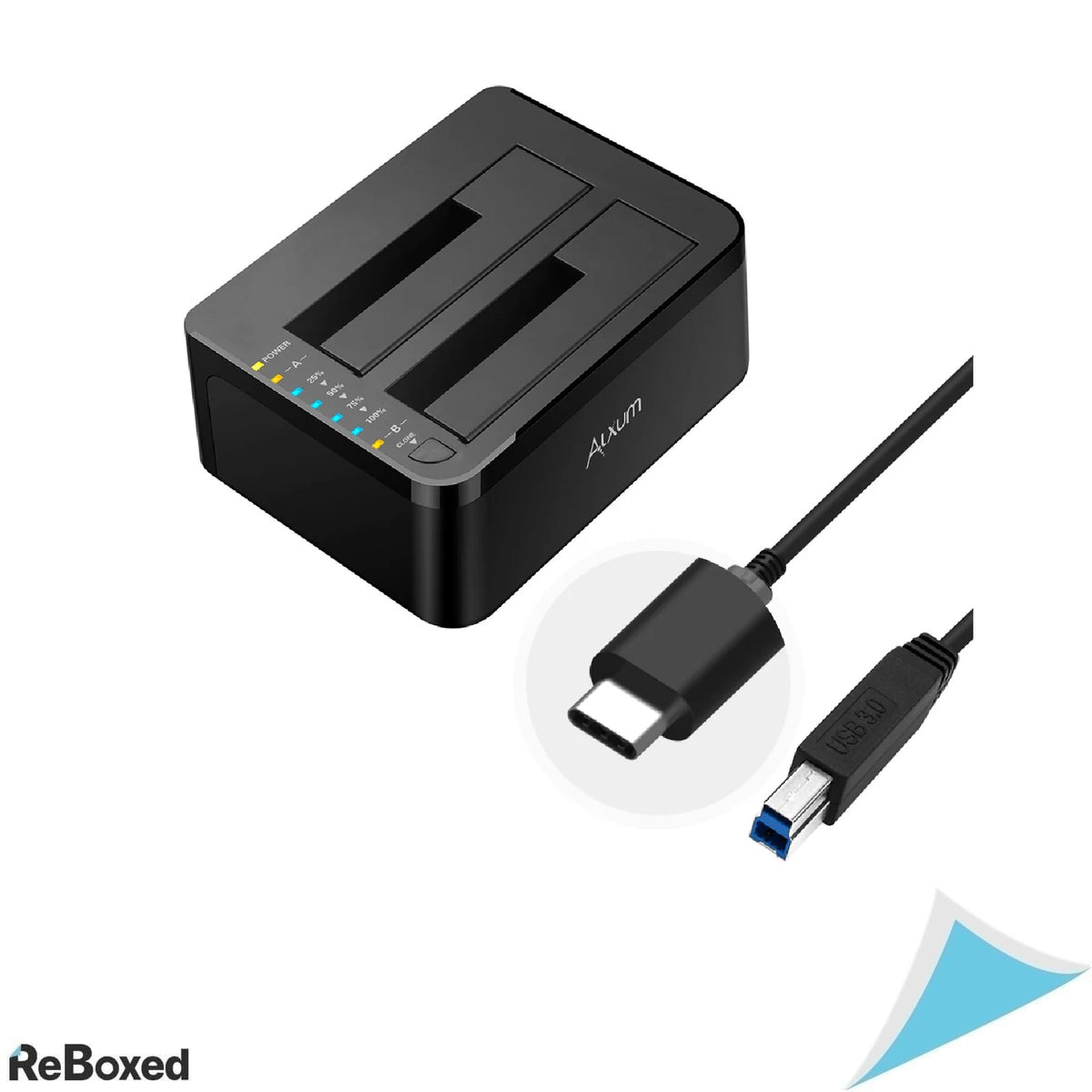 Docking Station HDD SSD SATA USB-C 3.0 Cloning Ciclare Offline 2x18TB