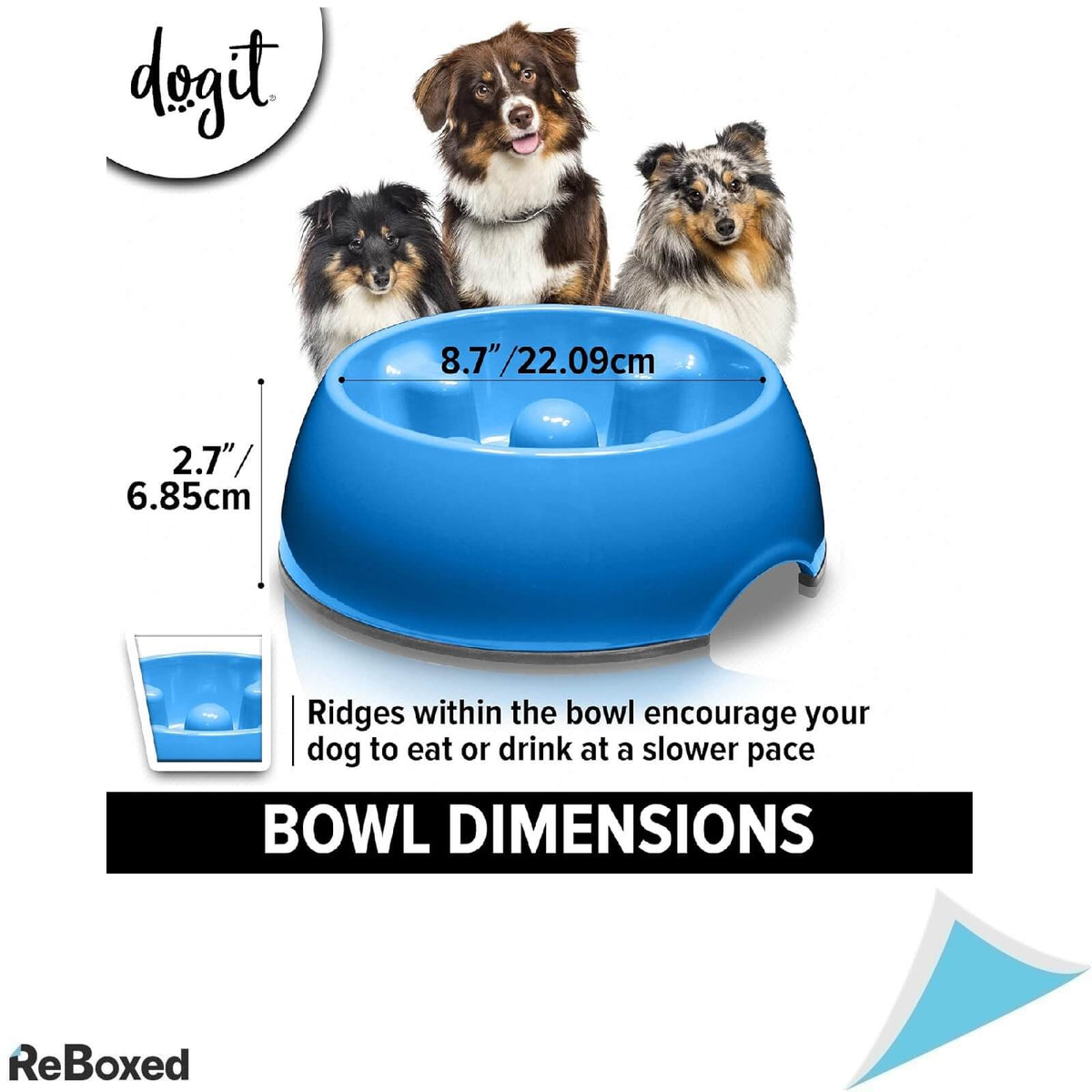 Dogit Go-Slow Anti-Gulp Bol pentru Hrana 600ml