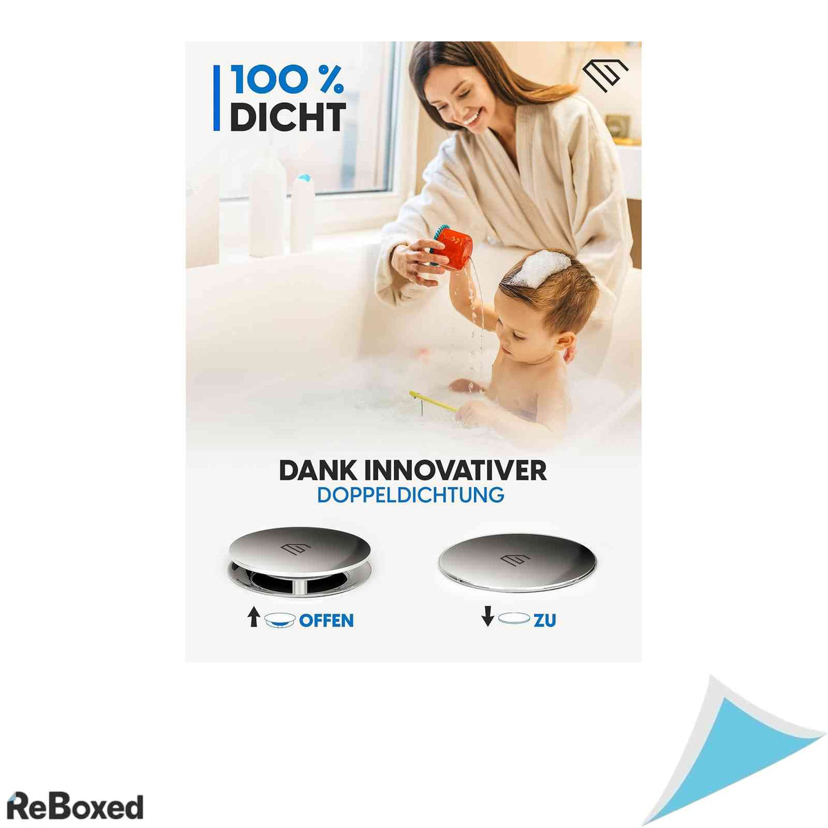 Dop de Baie Universal Edeler, Diametru 72 mm, Inaltime Reglabila