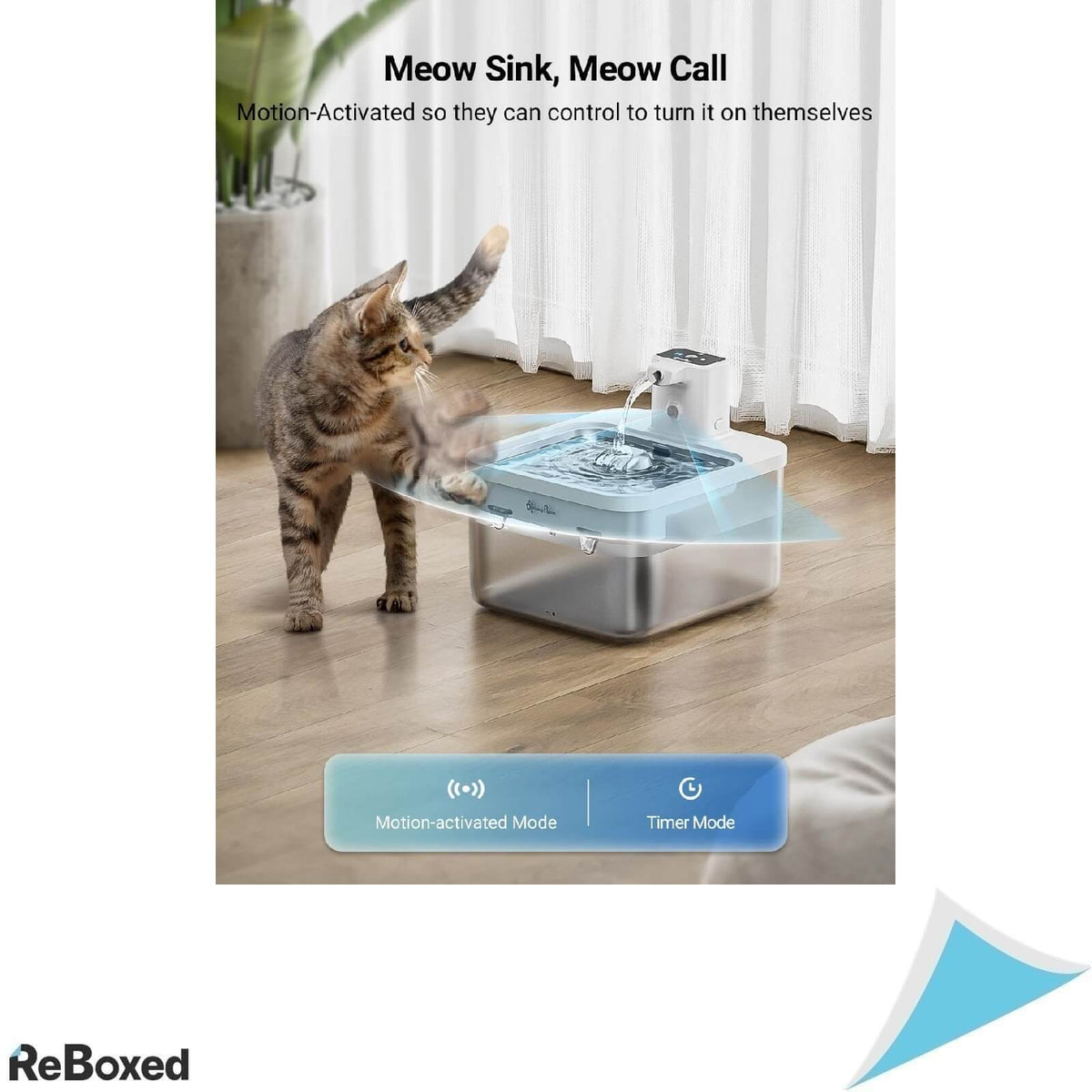 DownyPaws Fantana de Apa Wireless 2.5L pentru Pisici