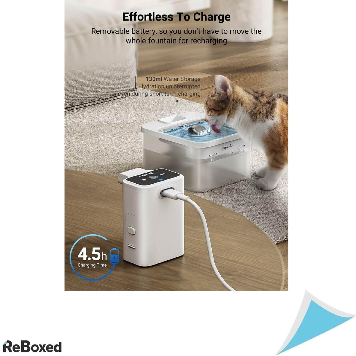 DownyPaws Fantana de Apa Wireless 2.5L pentru Pisici