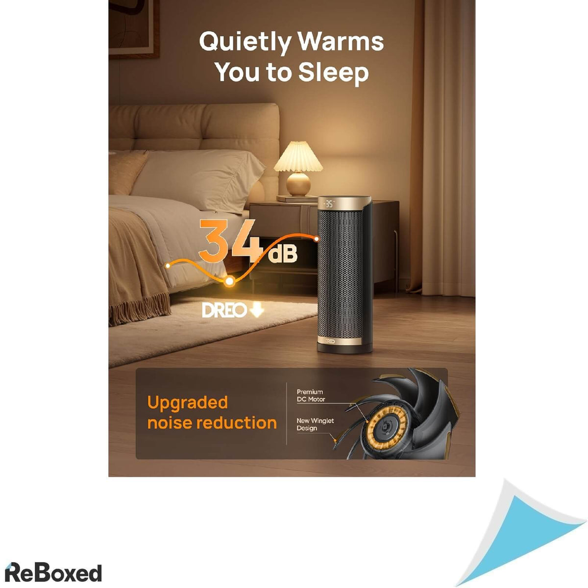 Dreo Solaris Slim H3 Incalzitor Electric 1800W