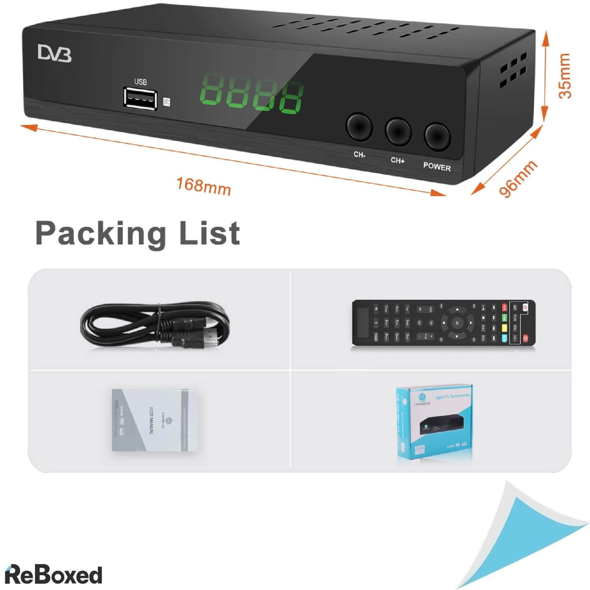 DVB-T2 H265 Receptor Digital Full HD 1080P