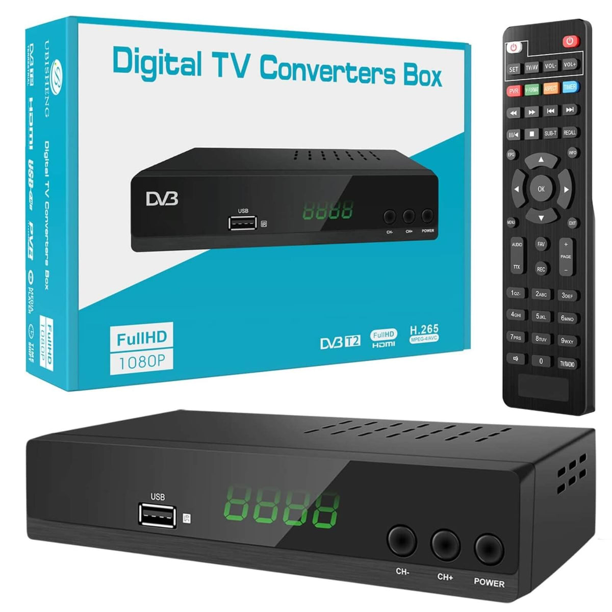 DVB-T2 H265 Receptor Digital Full HD 1080P