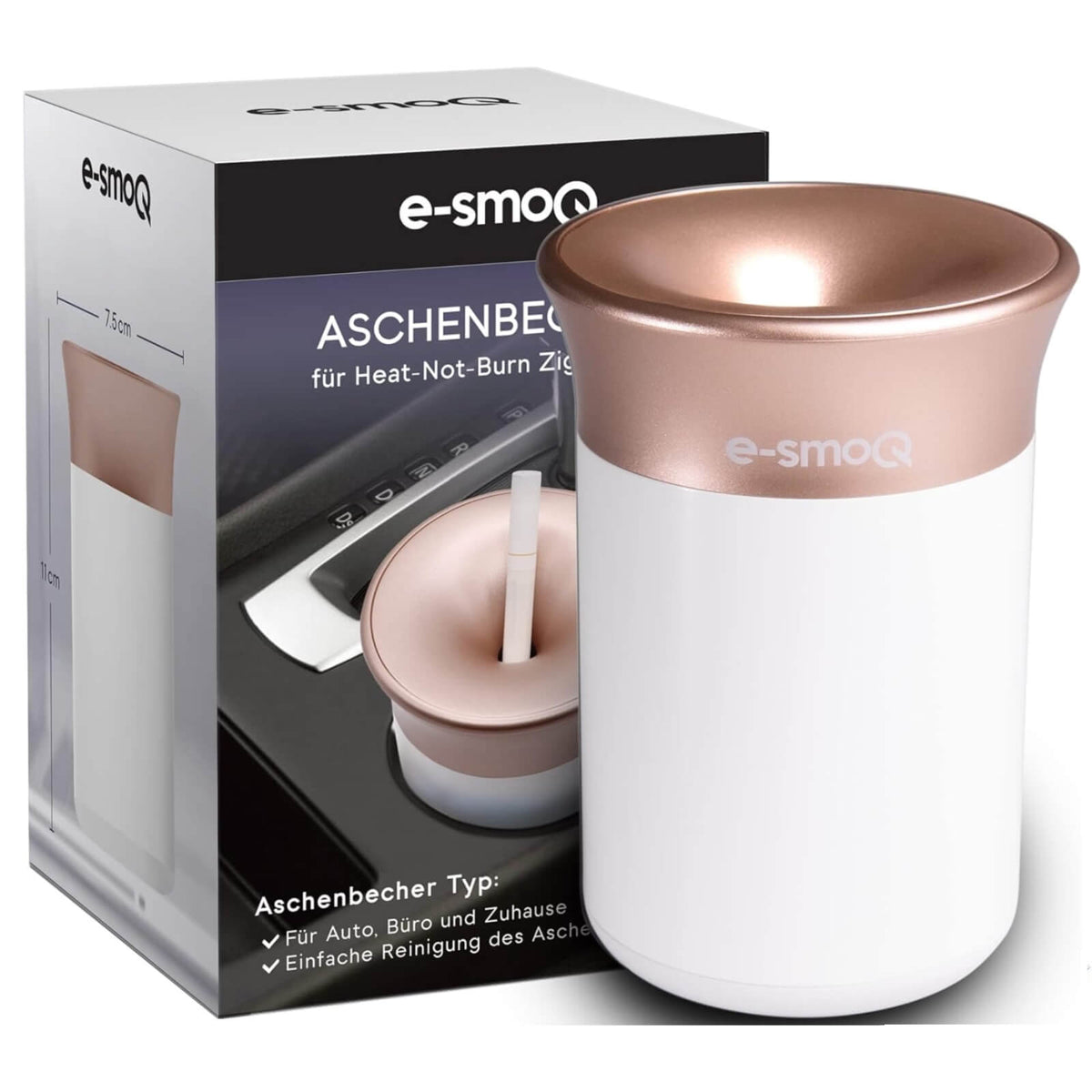 e-smoQ Scrumiera cu Capac pentru Tigari Electronice IQOS