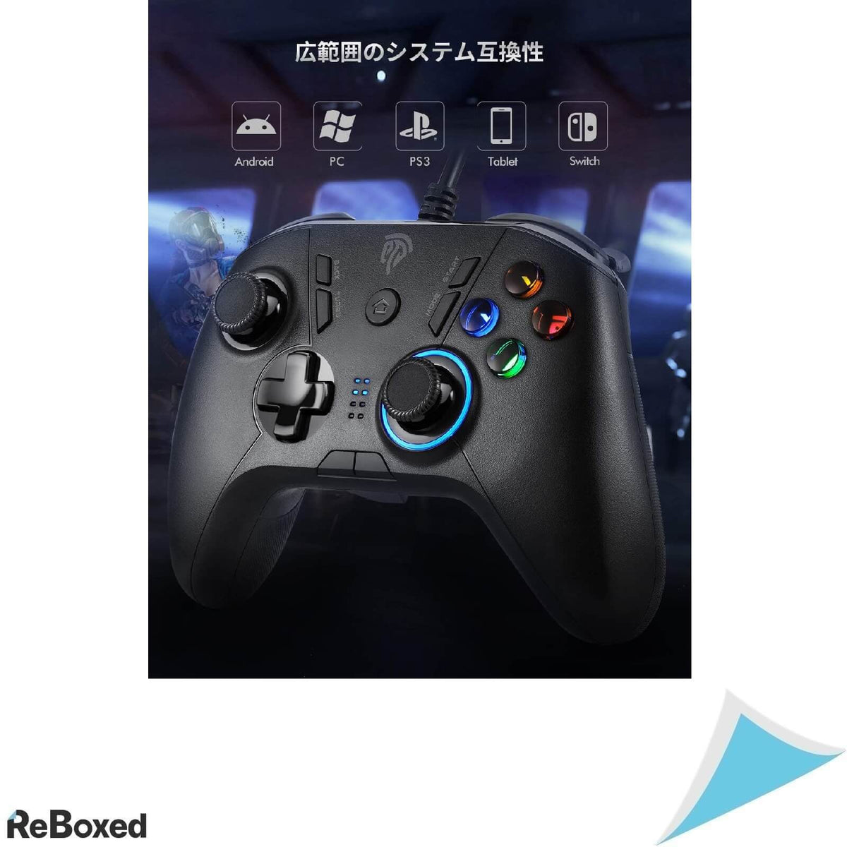 EasySMX Controller cu fir Dual Vibration Negru