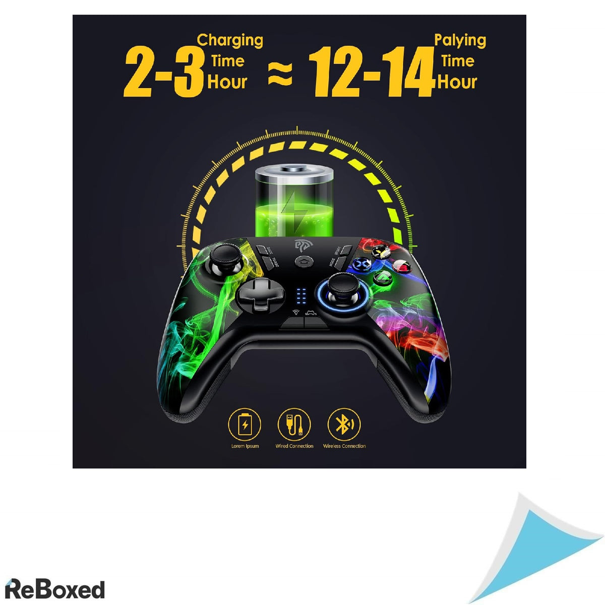 EasySMX Controller Wireless PC 4 Butoane Programabile, Baterie 14h