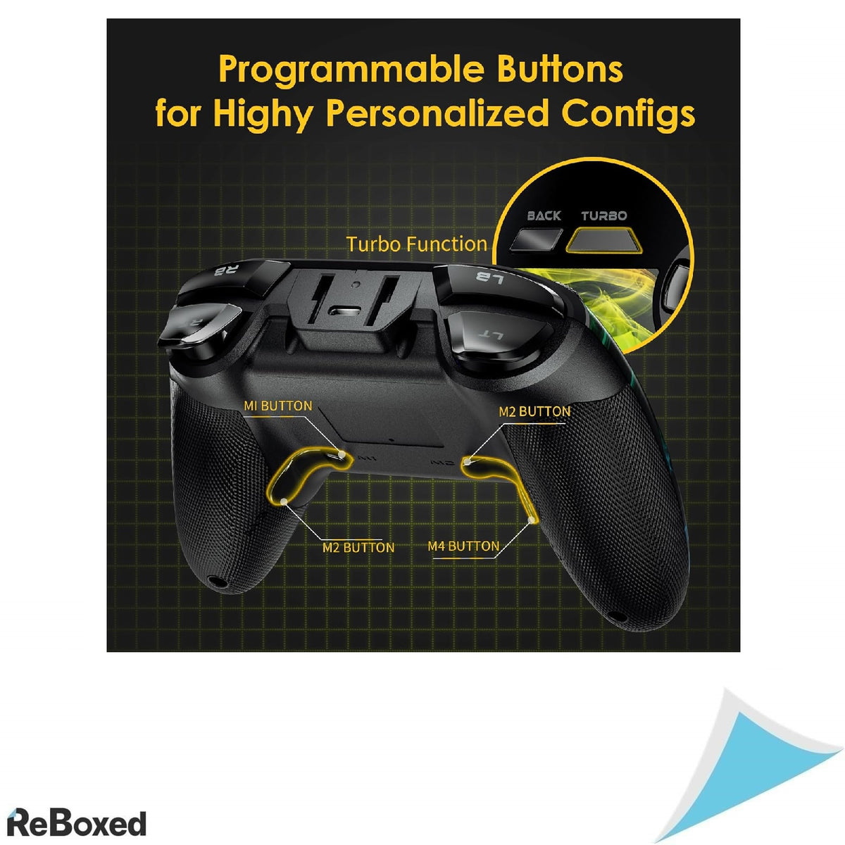 EasySMX Controller Wireless PC 4 Butoane Programabile, Baterie 14h