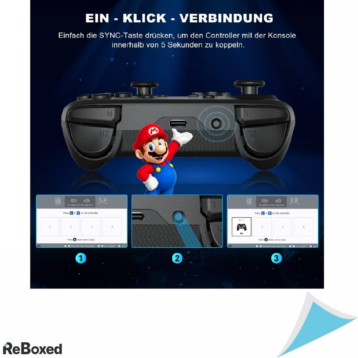 ECHTPower Controller compatibil cu Nintendo Switch, Switch OLED, Switch Lite