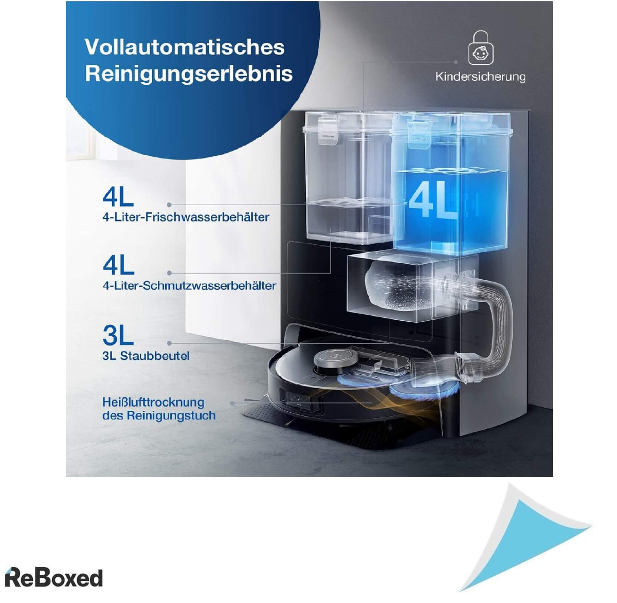 Ecovacs Deebot X1 Omni Robot Aspirare si Mop 5000Pa WiFi Harta