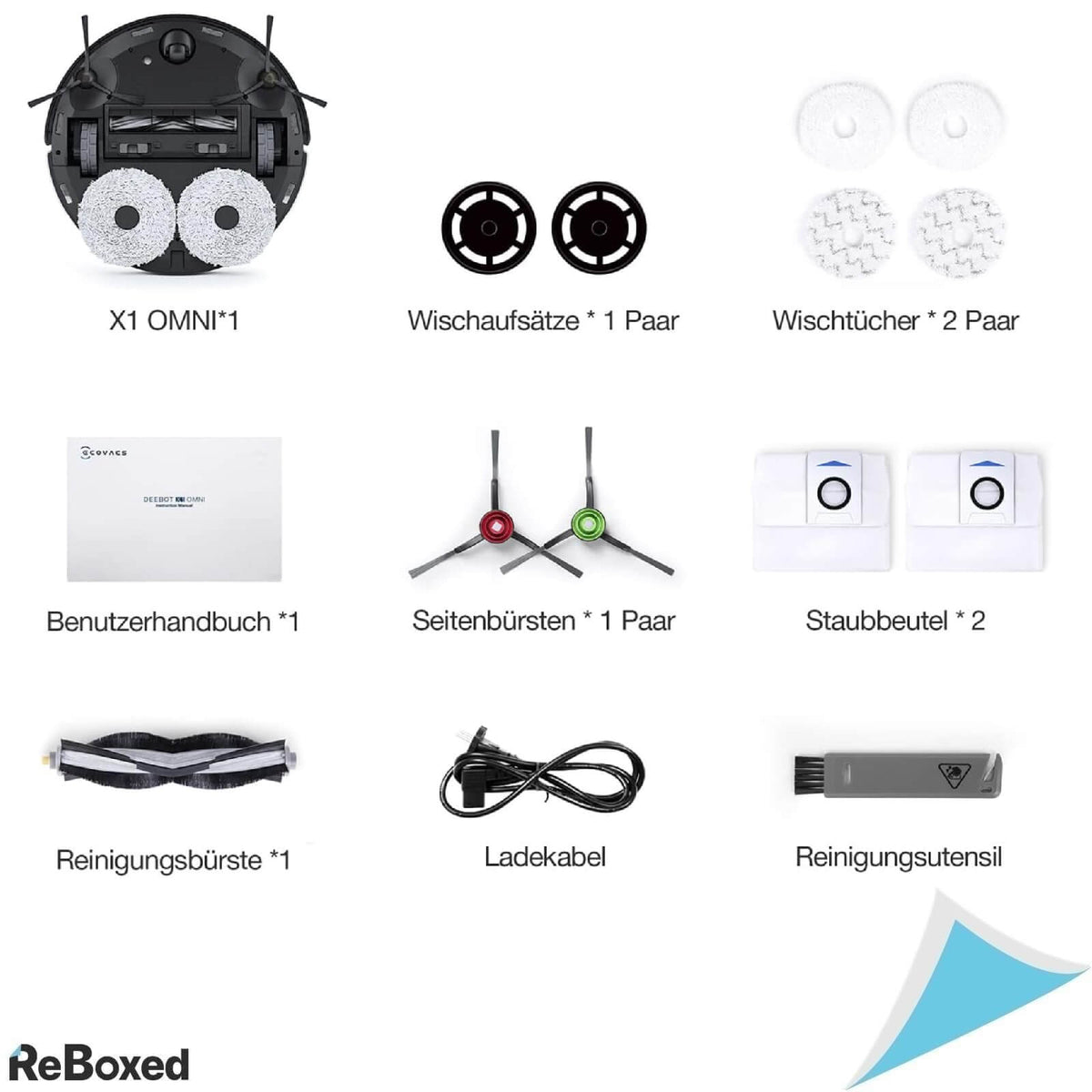 Ecovacs Deebot X1 Omni Robot Aspirare si Mop 5000Pa WiFi Harta