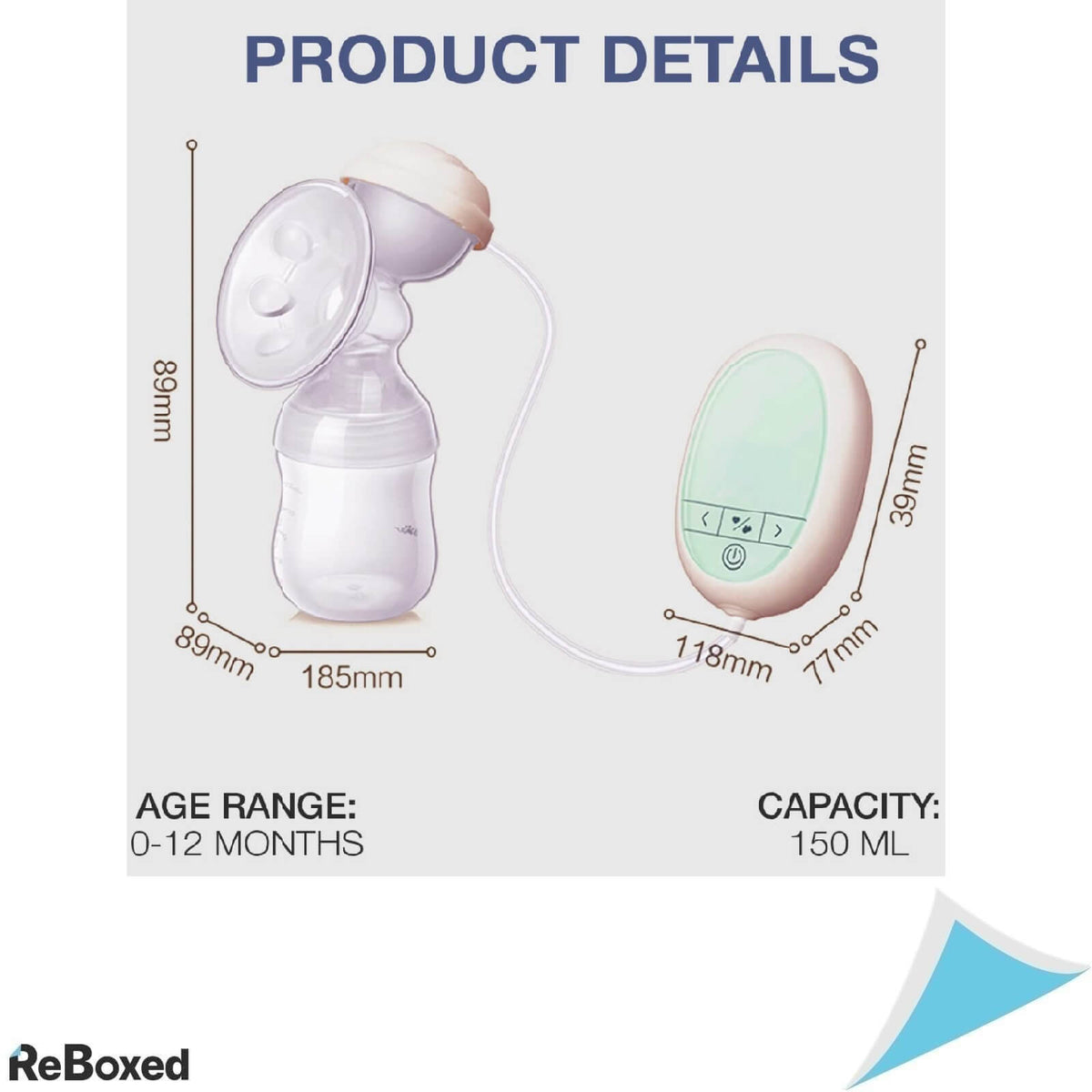 Edibaby Pompa de San Electrica 1600 mAh 150ml