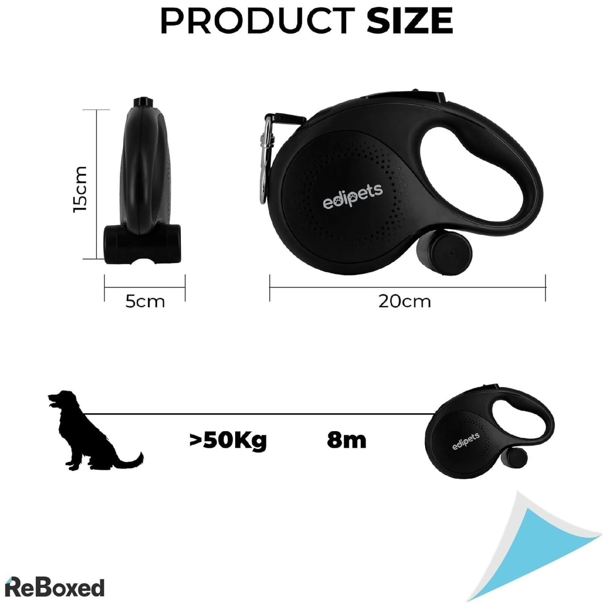 Edipets Lesa Retractabila pentru Caini 8m