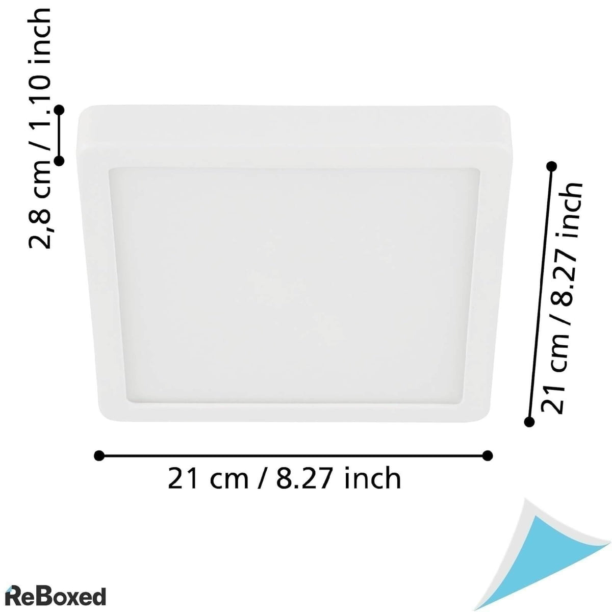 Eglo Fueva 5 Plafoniera LED Patrata 21x21 cm