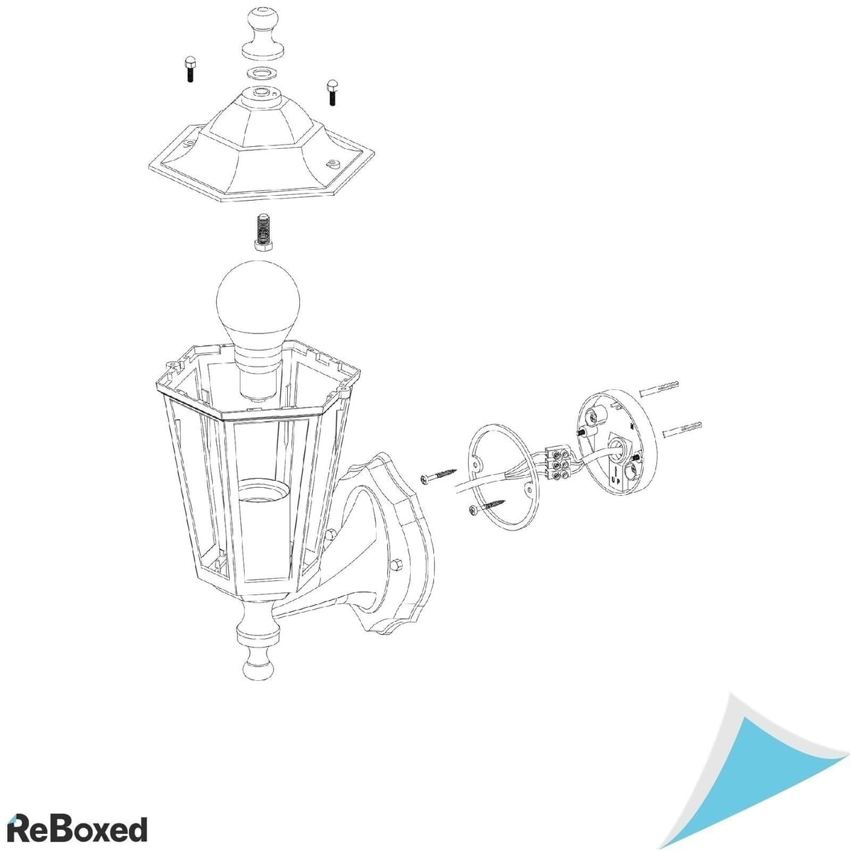 Eglo Laterna Aplica de Exterior E27
