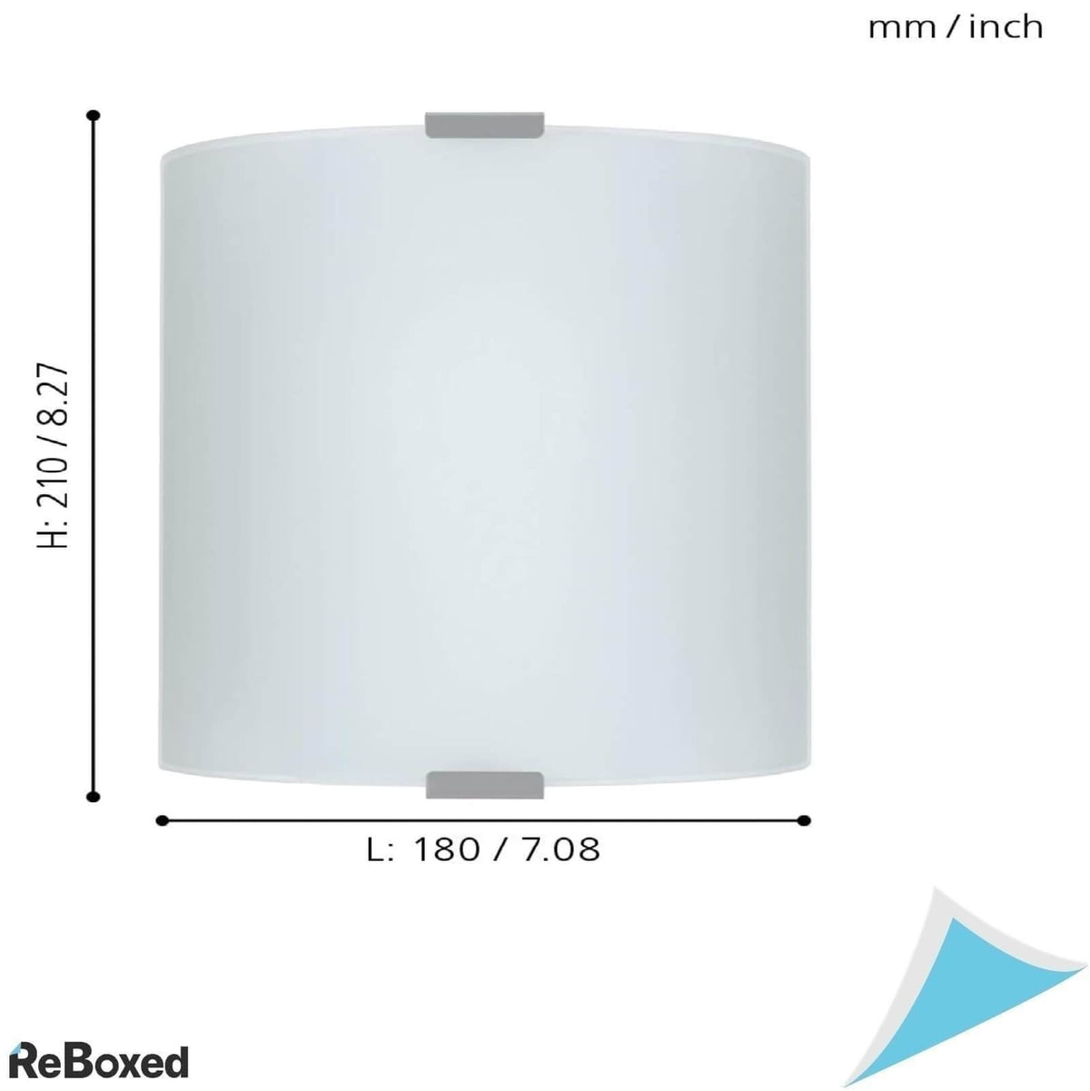 Eglo Plafoniera 18 x 21 cm 60W Argintie