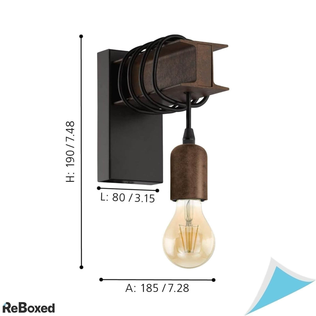 Eglo Townshend 4 Aplica Vintage E27 10W