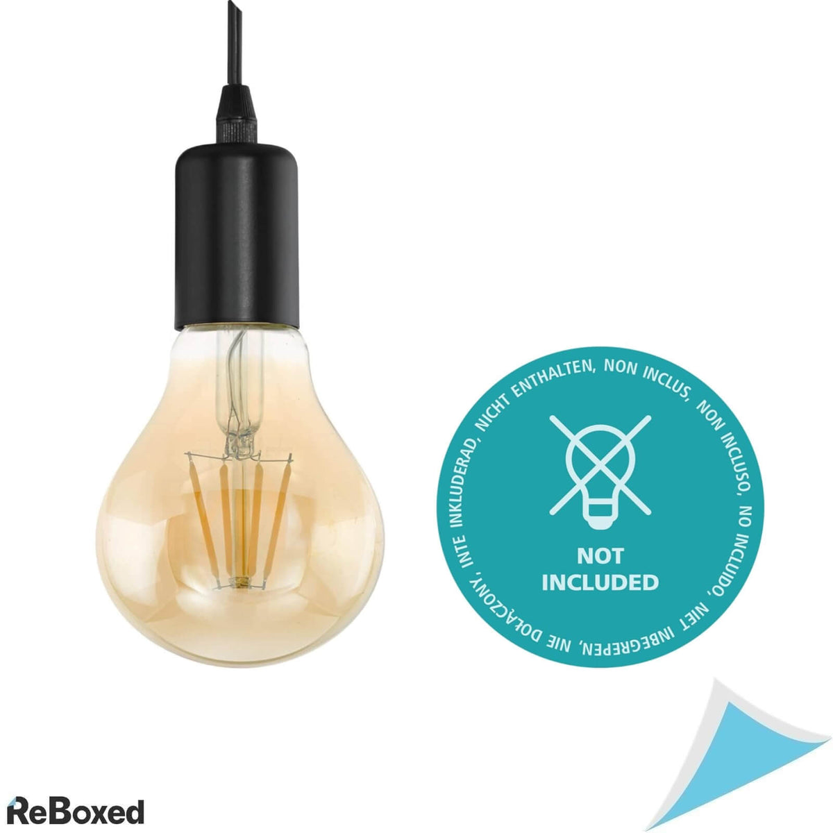 Eglo Townshend Black Aplica Vintage 10W E27