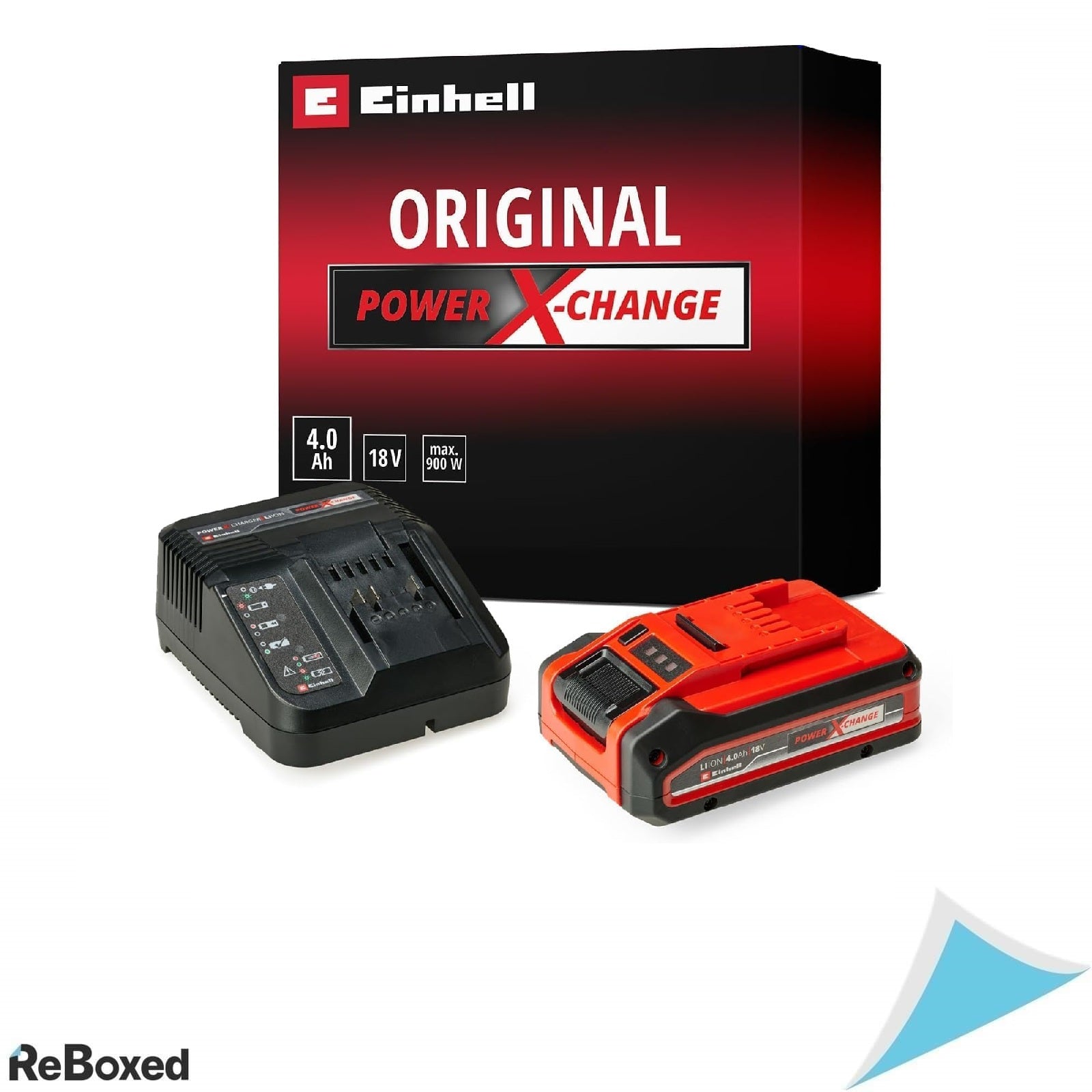 Einhell Power X-Change 18V 4.0Ah Li-Ion – Baterie si Incarcator Compatibile cu Toate Uneltele si Echipamentele PXC