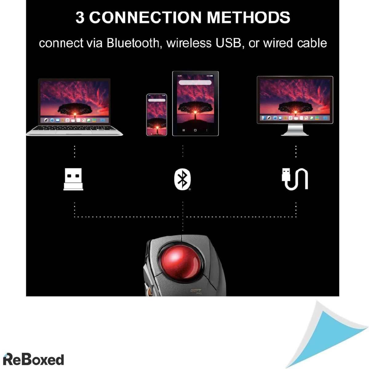 Elecom Deft Pro Mouse Trackball 8 butoane 1500 DPI