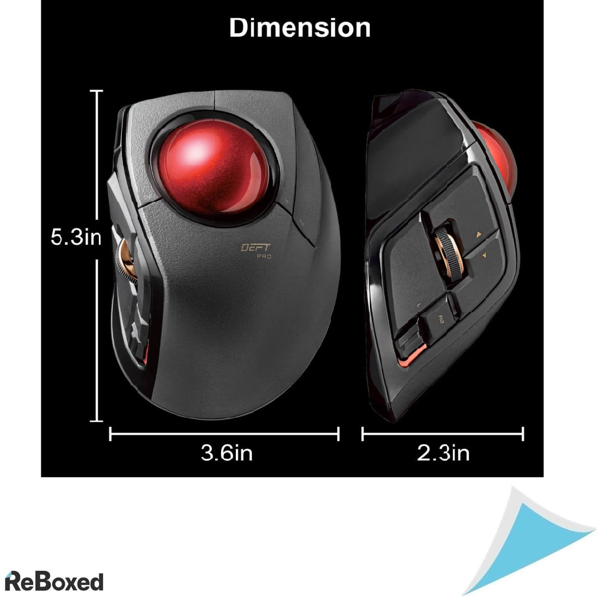 Elecom Deft Pro Mouse Trackball 8 butoane 1500 DPI