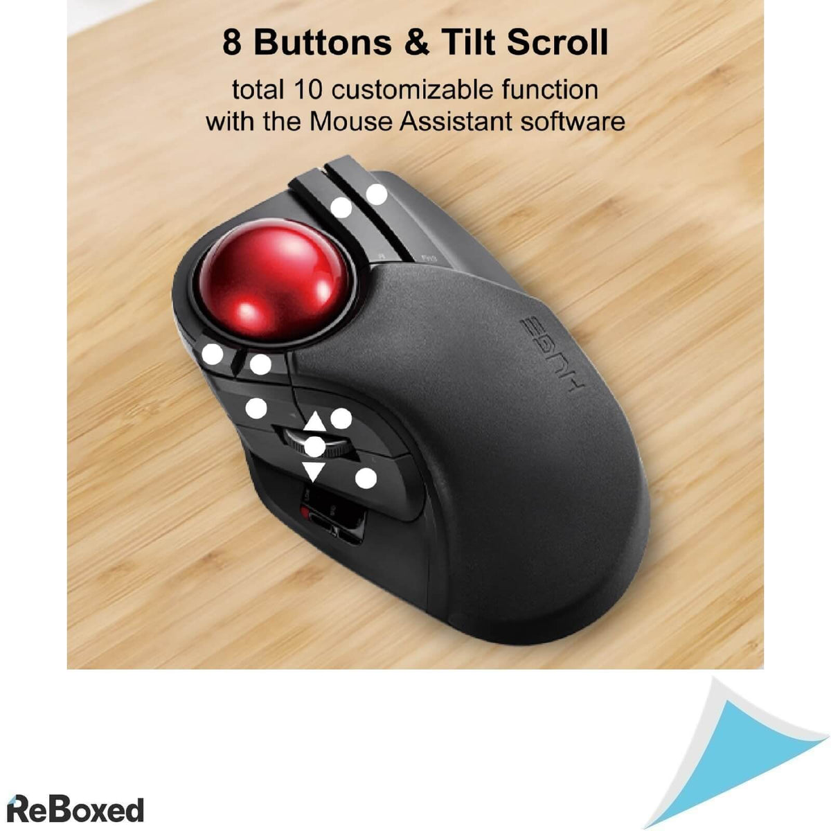 Elecom Huge Trackball Mouse 8 Butoane 52mm Wireless