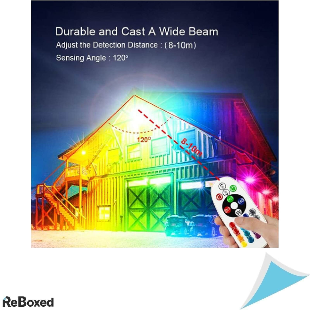 Eleganted Set 2 Proiectoare LED RGB cu Telecomanda 50W