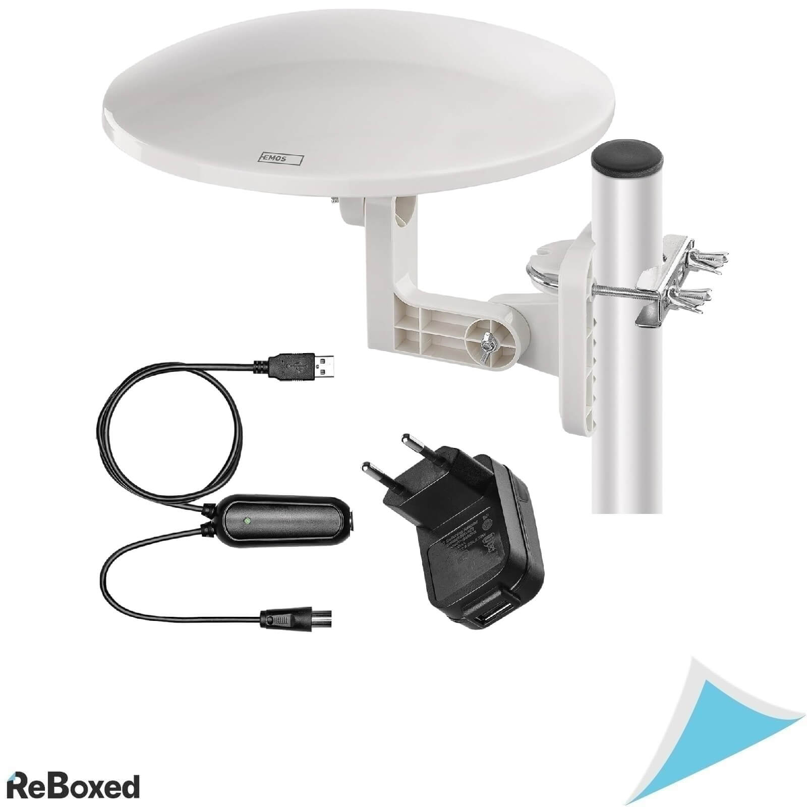 Emos EM-711 Antena Digitala cu Amplificator 0-80km Filtru LTE/4G