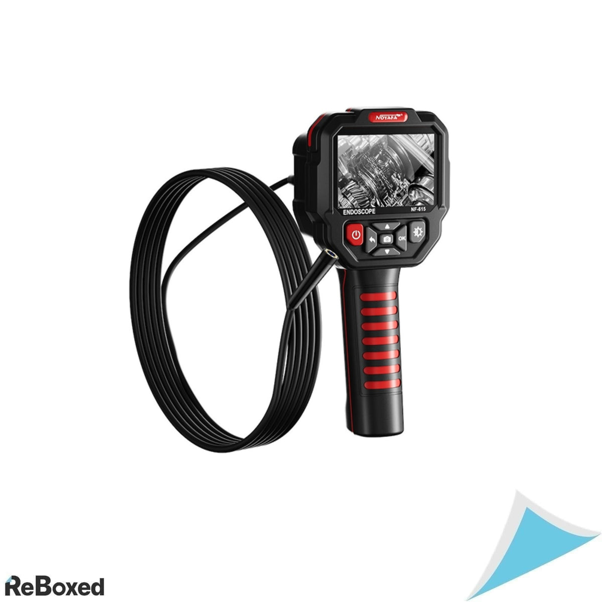Endoscop Industrial Profesional NOYAFA NF-615, Camera Inspectie 1080P Full HD, Ecran 3.5 inch, Cablu Rigid 5 m, 8 LED-uri Reglabile, Foto/Video, IP67, USB-C