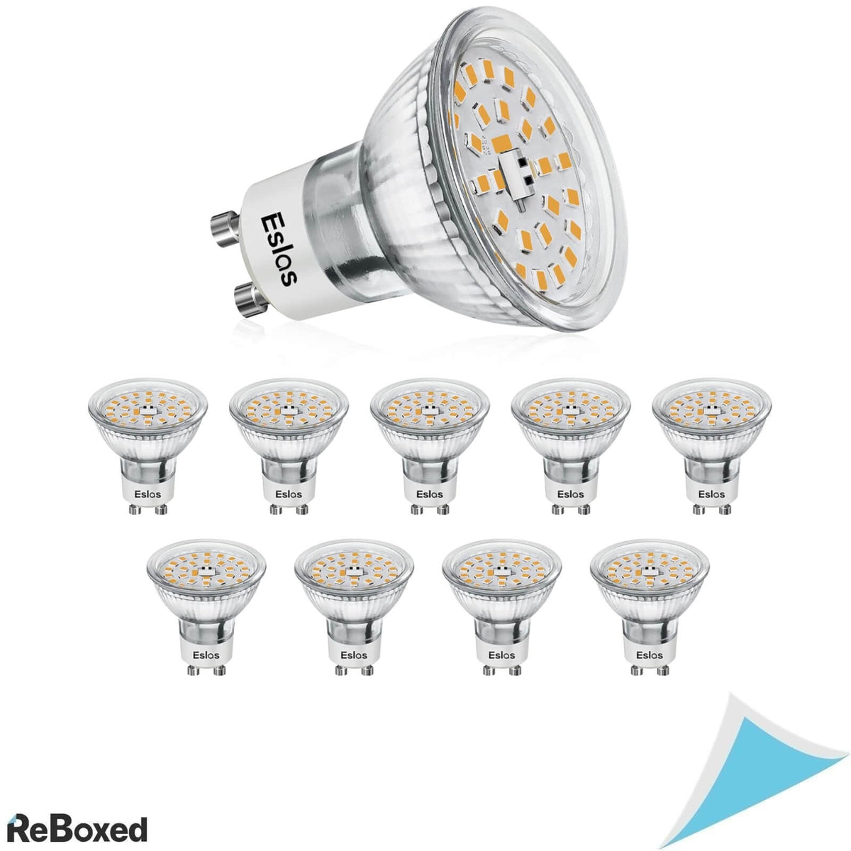 Eslas Set 10 x Spot 5W LED GU10 220V 550lm 3000K CRI 90