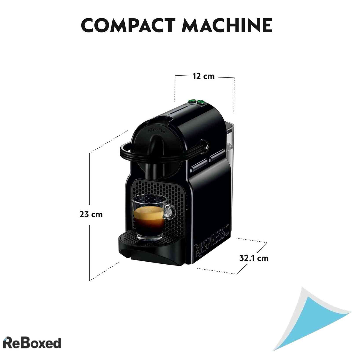 Espressor cu Capsule DeLonghi Nespresso Inissia EN 80.B 19 Bar 0.7L Negru
