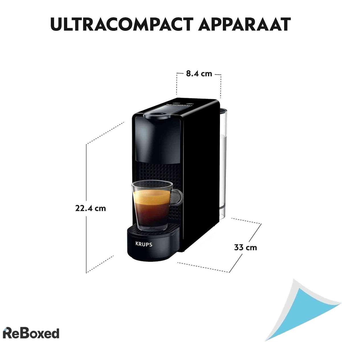 Espressor cu Capsule Krups Nespresso Essenza Mini XN1108 19 Bar 0.6L Negru