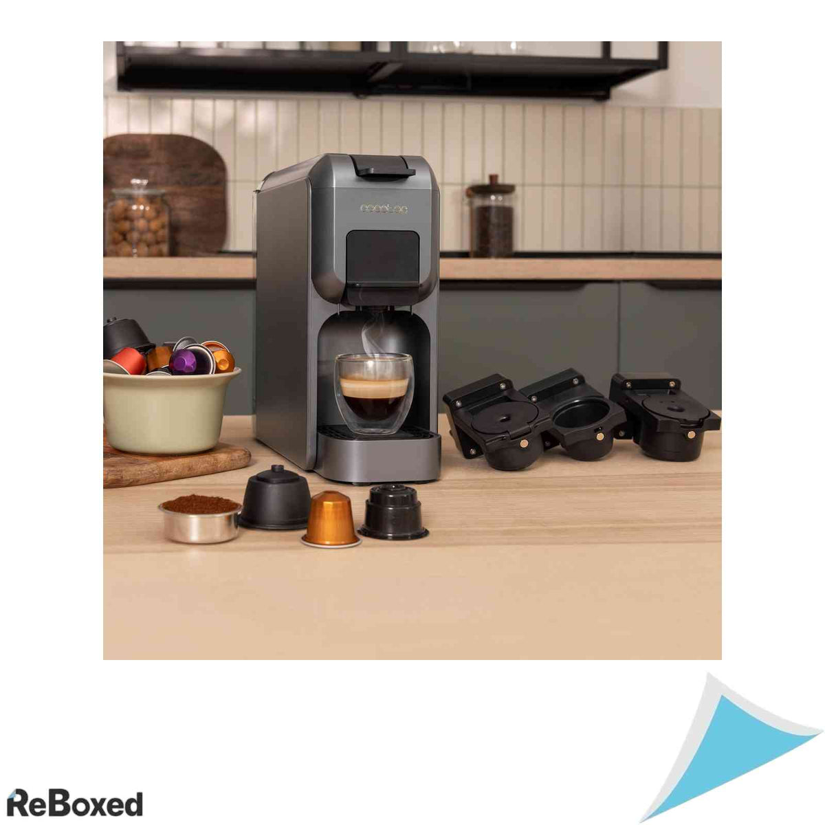 Espressor Cecotec FreeStyle Compact Black, 20 bari, 1350 W