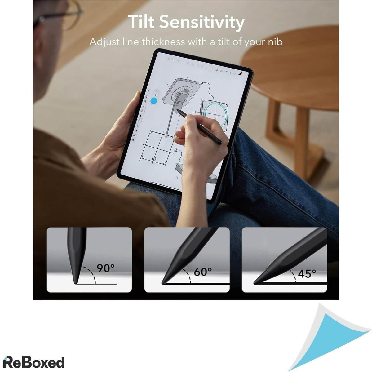 Esr Stylus Pen pentru iPad cu Palm Rejection Negru