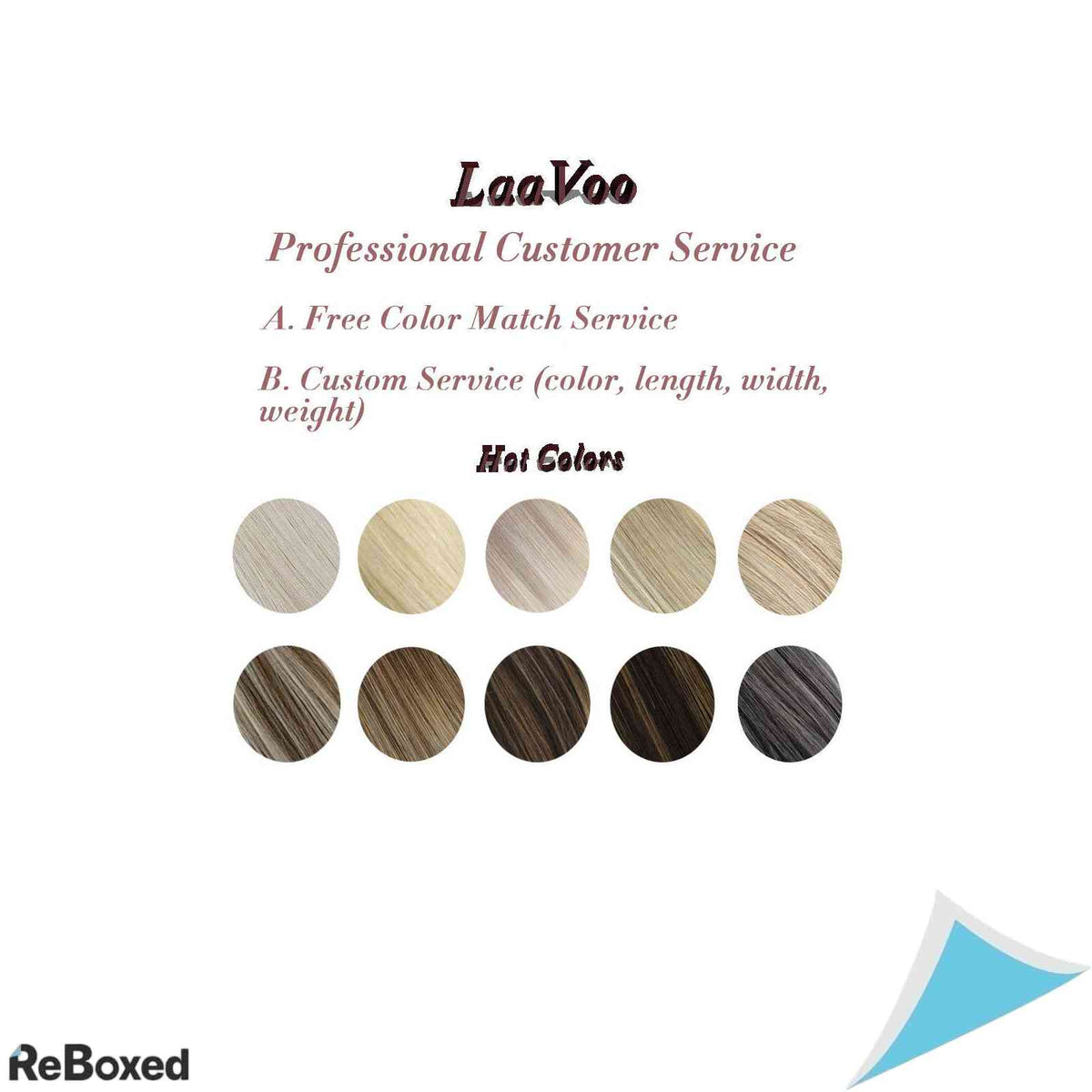 LaaVoo Extensii de Par Natural Balayage cu Fir Transparent 30cm 80g Saten Mediu Deschis si Blond Inchis