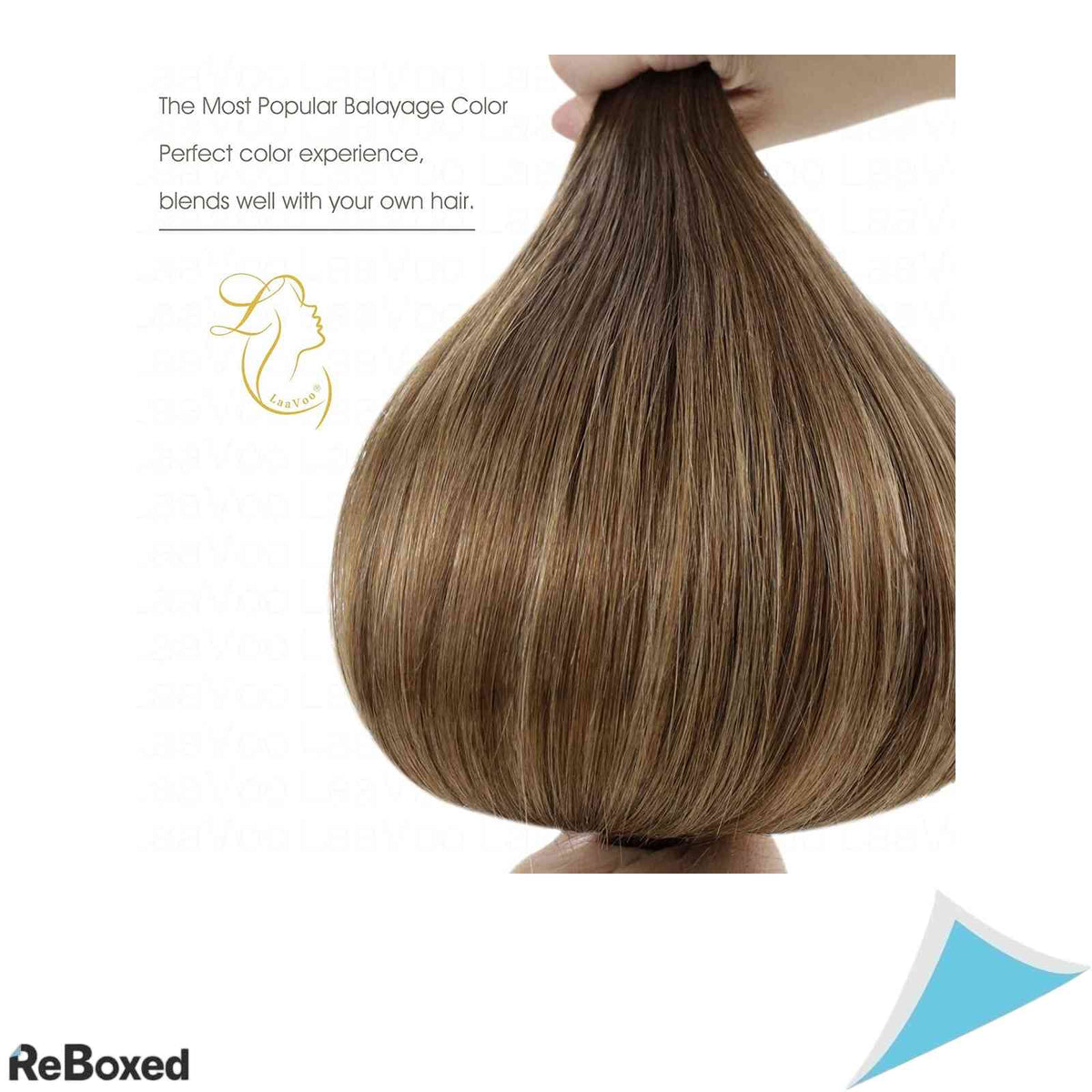 LaaVoo Extensii de Par Natural Tape-In Balayage Ombre Remy 20 Piese 50g