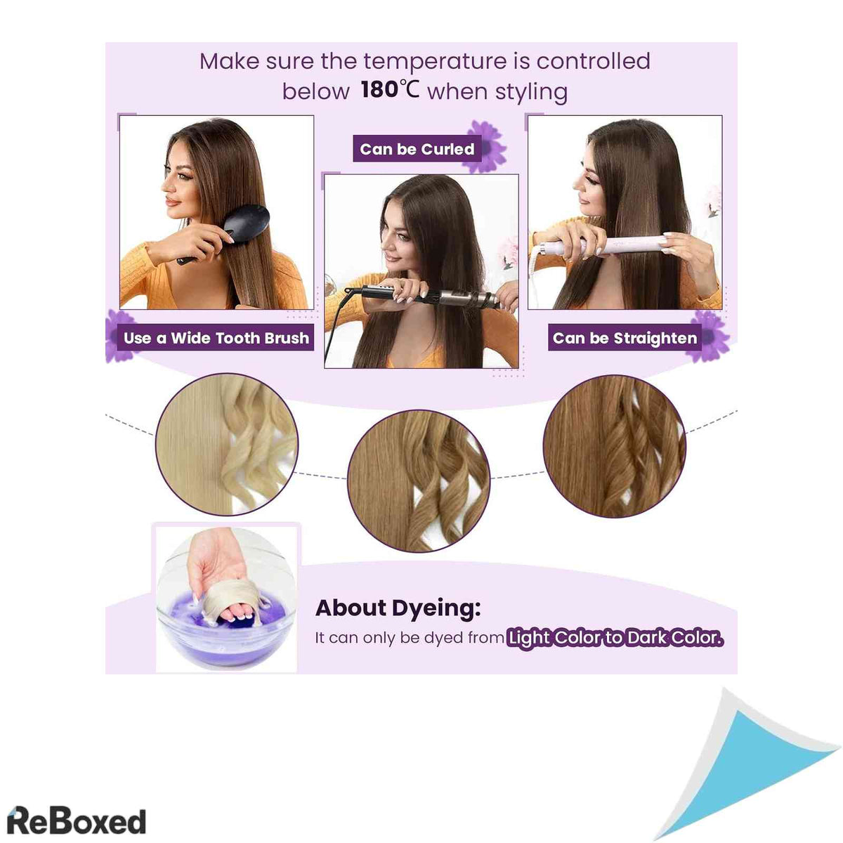 LaaVoo Extensii de Par Natural Tape-In Ombre Balayage 40cm 50g 20 Piese Saten Inchis la Saten Deschis si Blond Deschis