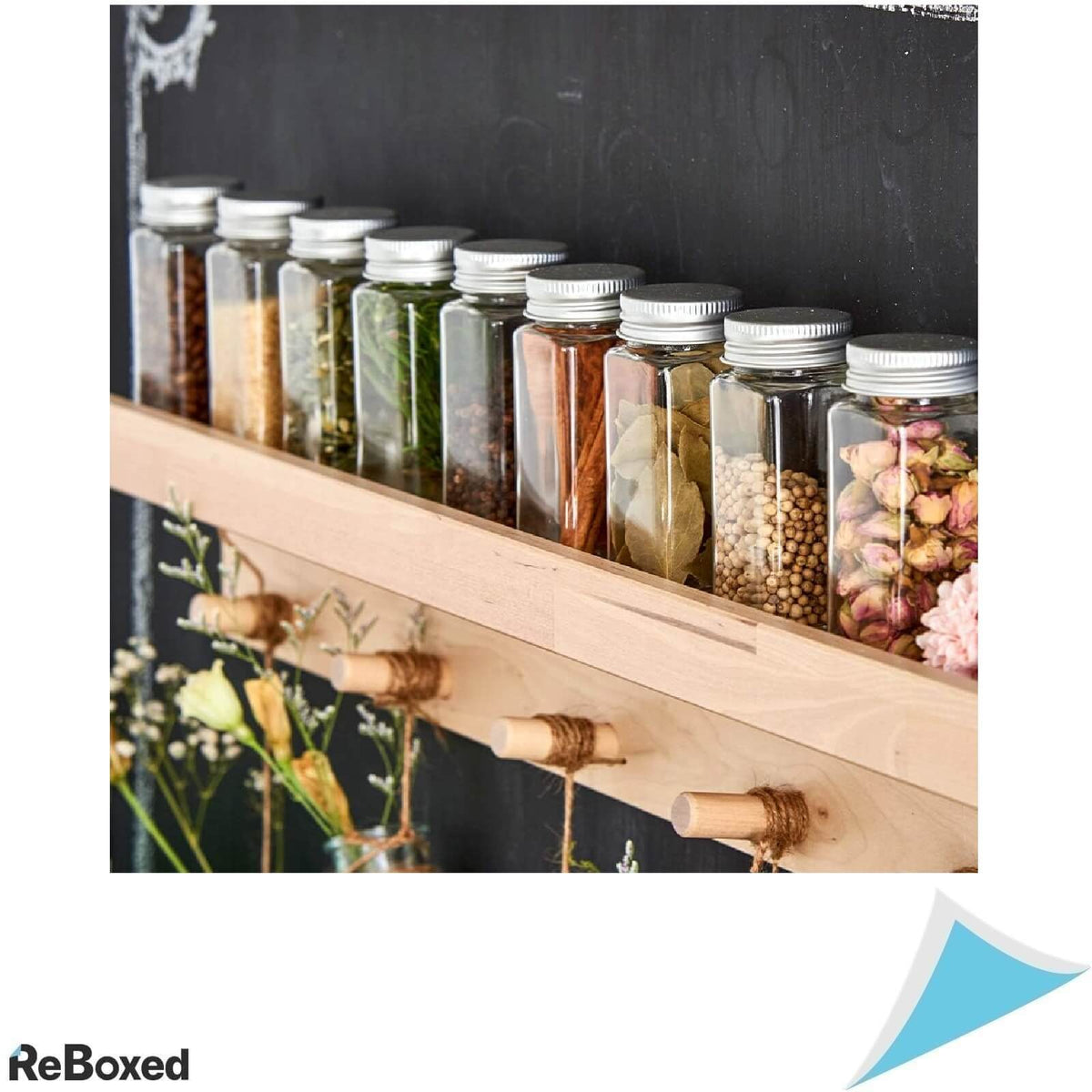 Ezoware Set 24 Borcane din Sticla pentru Condimente