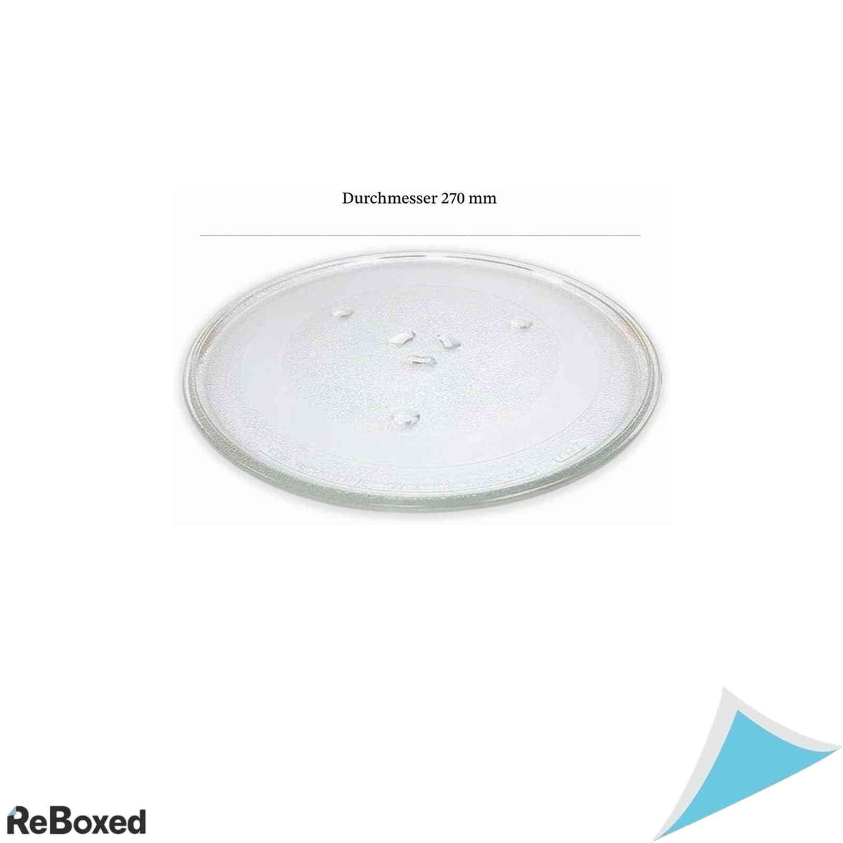 Farfurie Sticla Cuptor cu Microunde Universala DL SERVICE Diametru 270 mm Sistem 3 Reconstitutionare Suport Inox Sticla Termorezistenta Transparenta