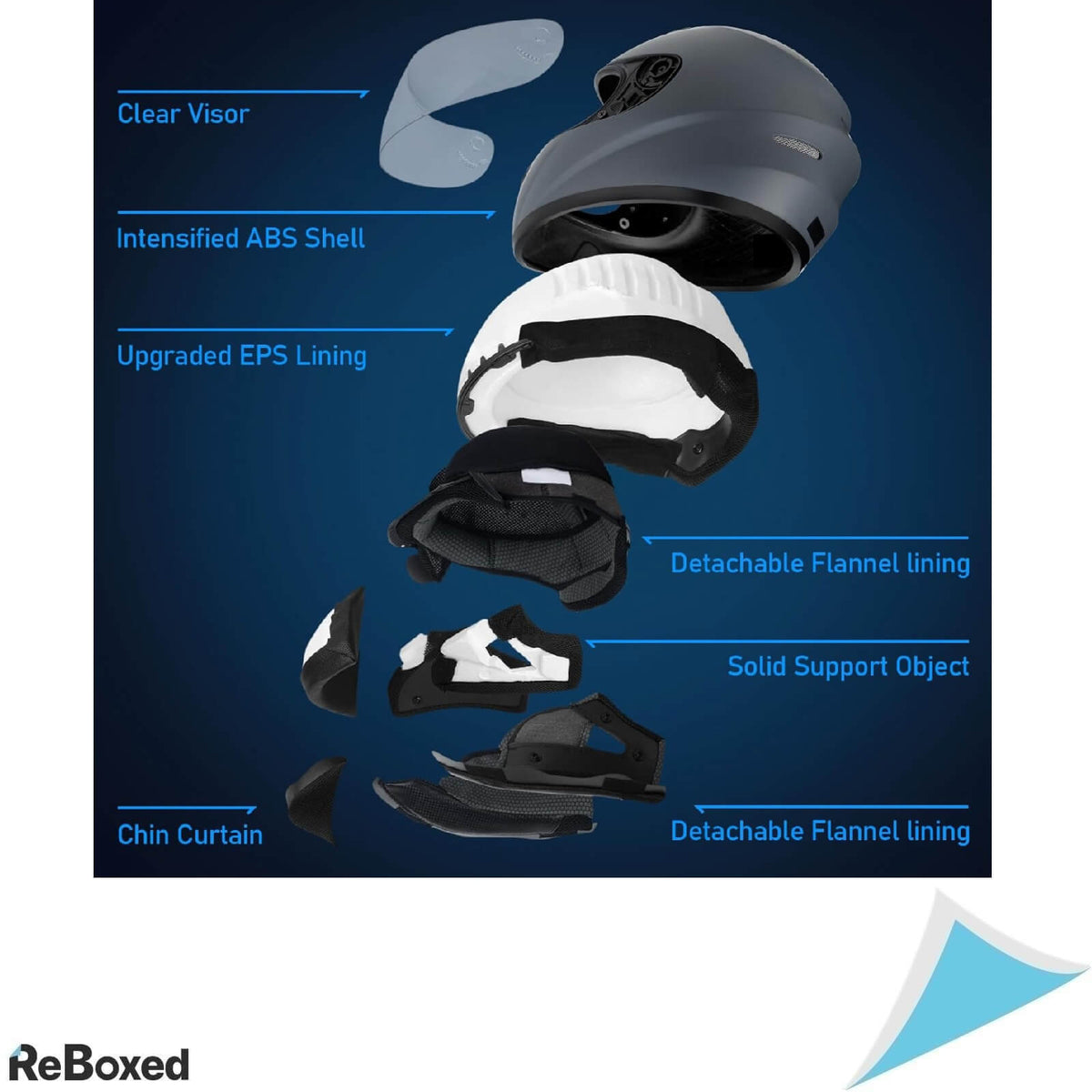 Favoto ECER22-06 Casca Moto Integrala M Grey