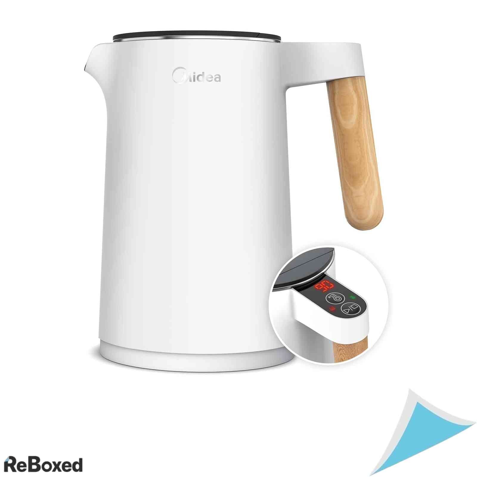 Fierbator de Apa Midea Midea Stainless Steel Kettle 1.5L 2200W Control Temperatura 45-100C Inox Alb