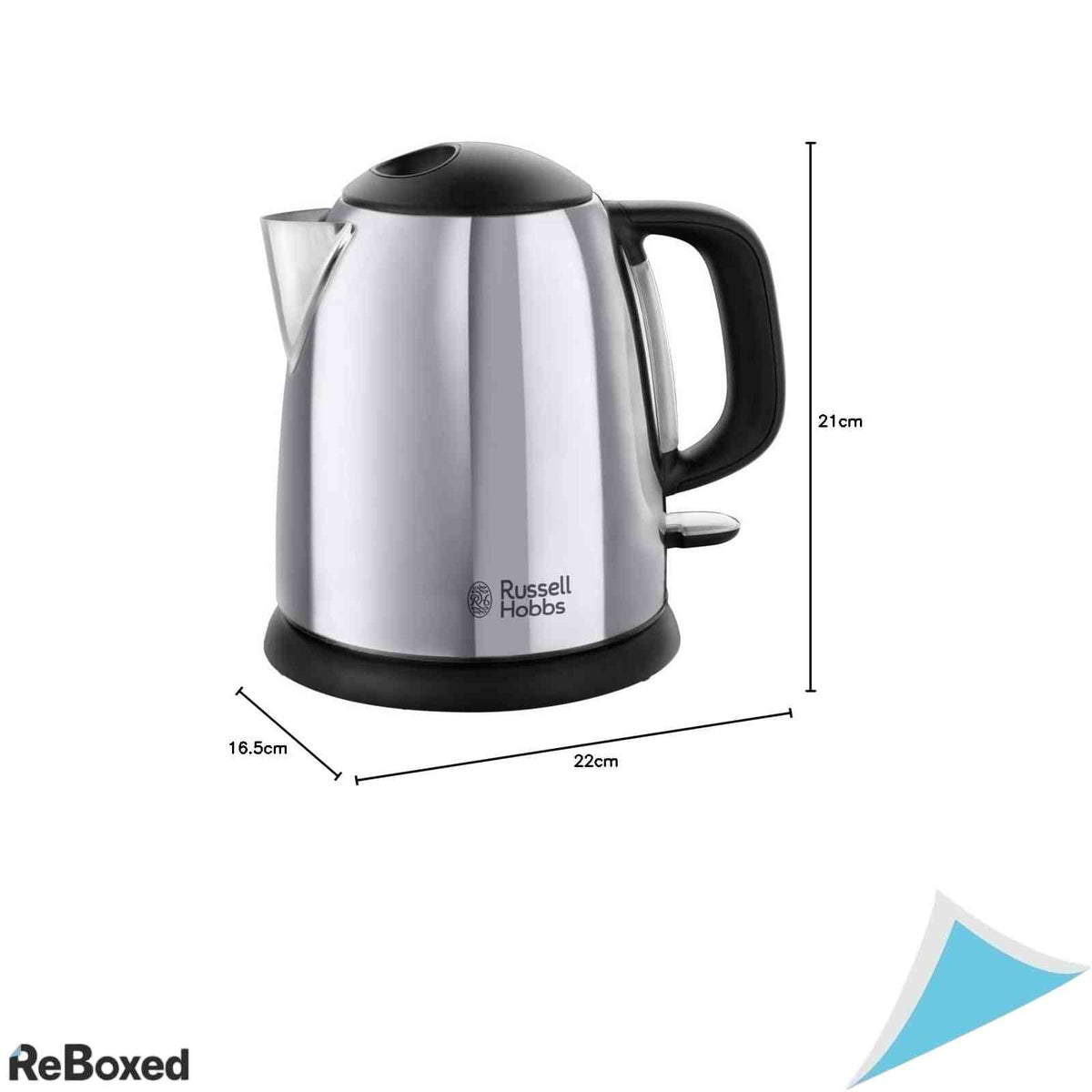Fierbator de Apa Russell Hobbs Victory 24990 70 Capacitate 1 Litru Inox Lustruit Putere 2400W Fierbere Rapida 55 Secunde Design Compact Argintiu