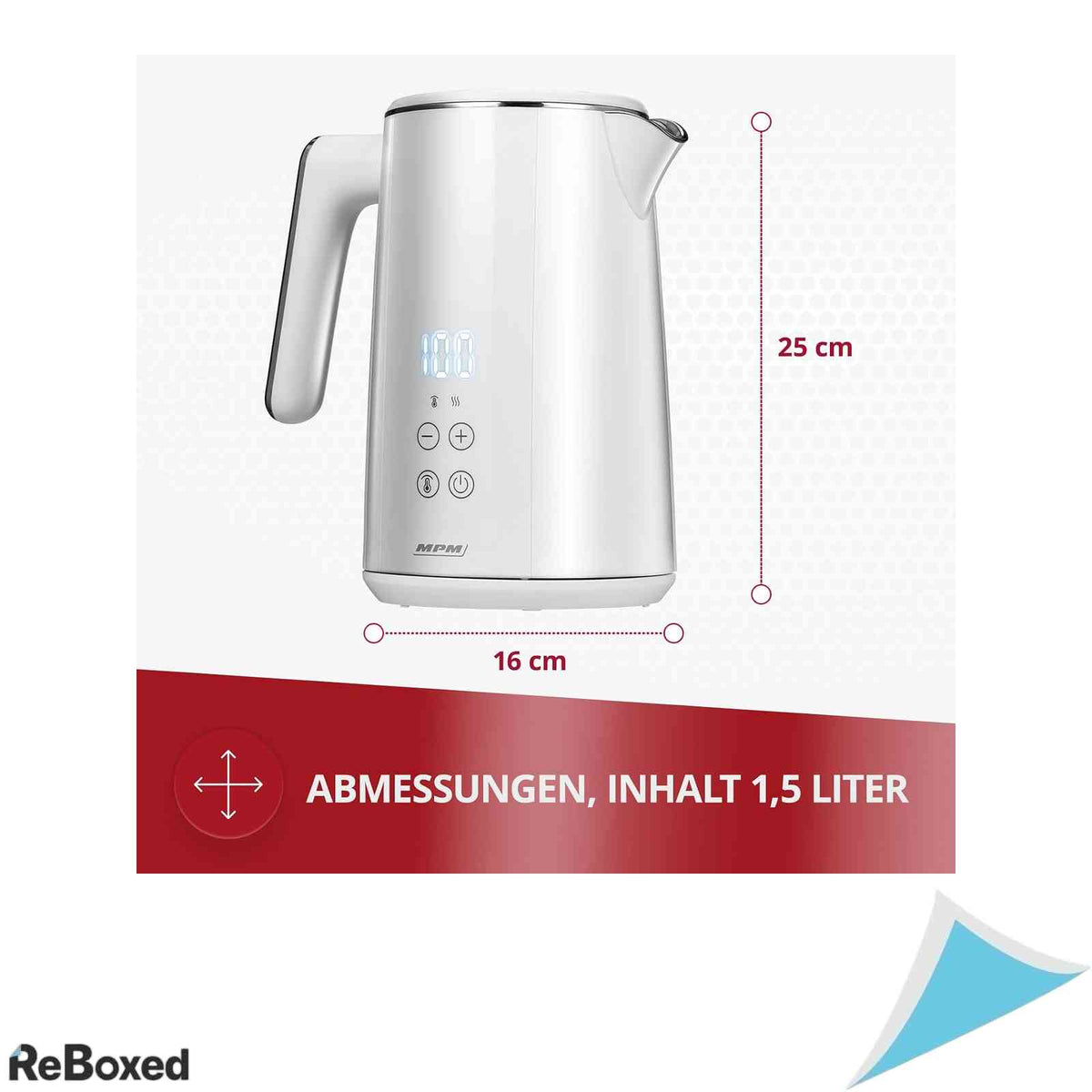 Fierbator Electric MPM MCZ-120, 1.5L, 2200W, Control Temperatura 40-100°C