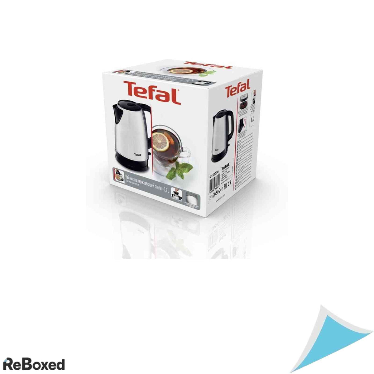 Fierbator Electric Tefal Dialog KI150D Capacitate 1.7L Putere 2400W Element Incalzire Mascat Filtru Anti-Calcar Detasabil Inox Periat si Negru