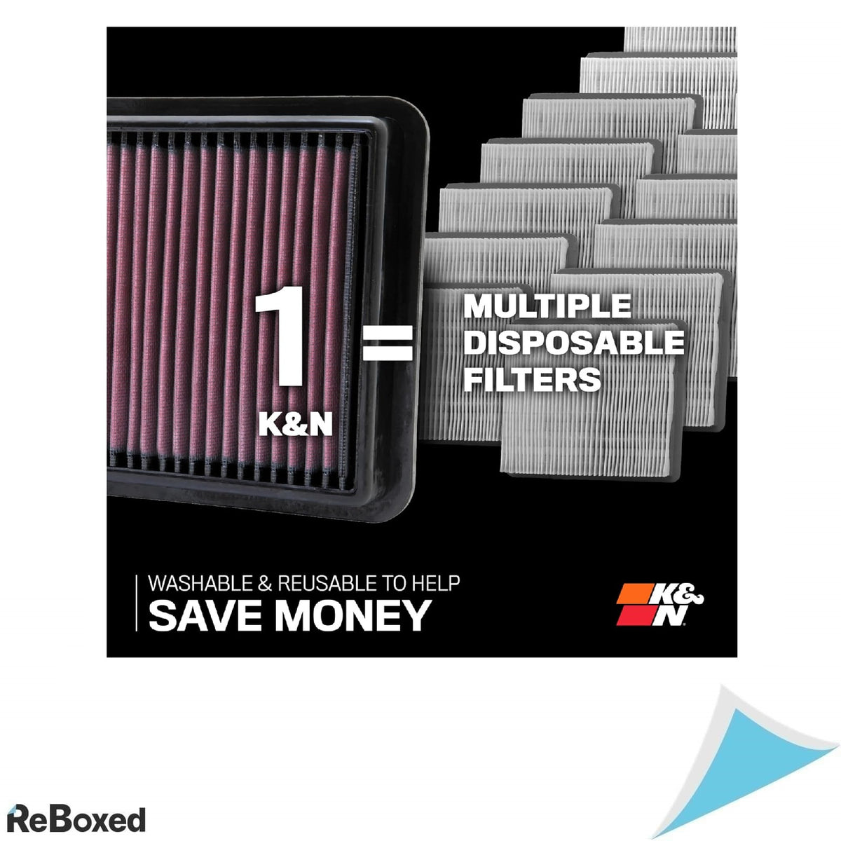 Filtru aer motor K&amp;N High-Flow lavabil – compatibil Honda Fit 2008-2014