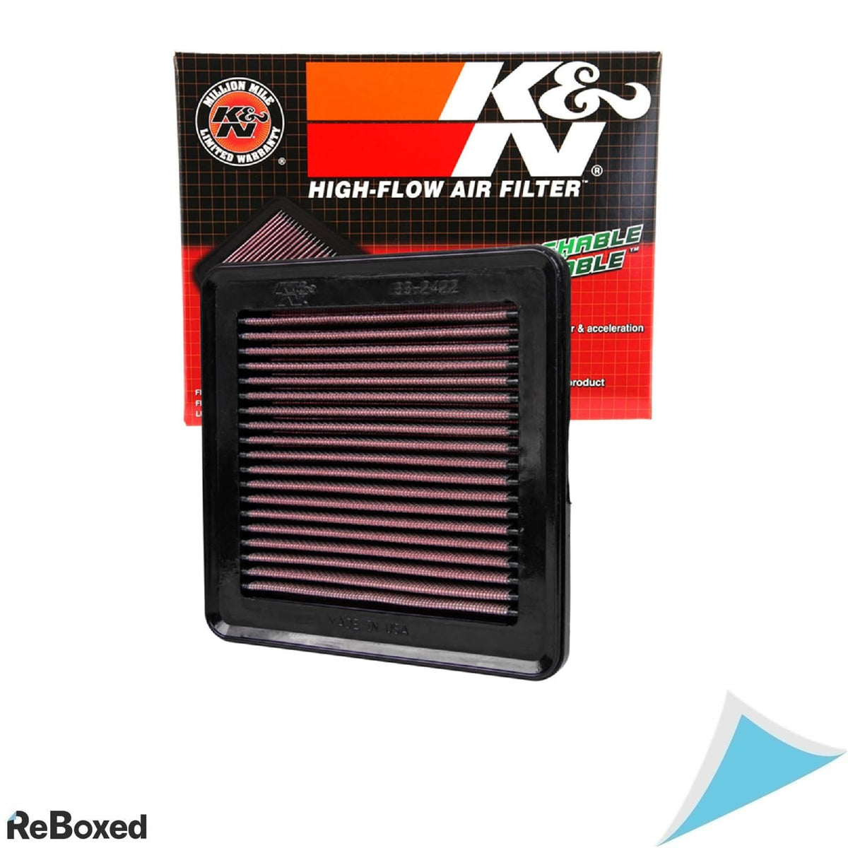 Filtru aer motor K&amp;N High-Flow lavabil – compatibil Honda Fit 2008-2014