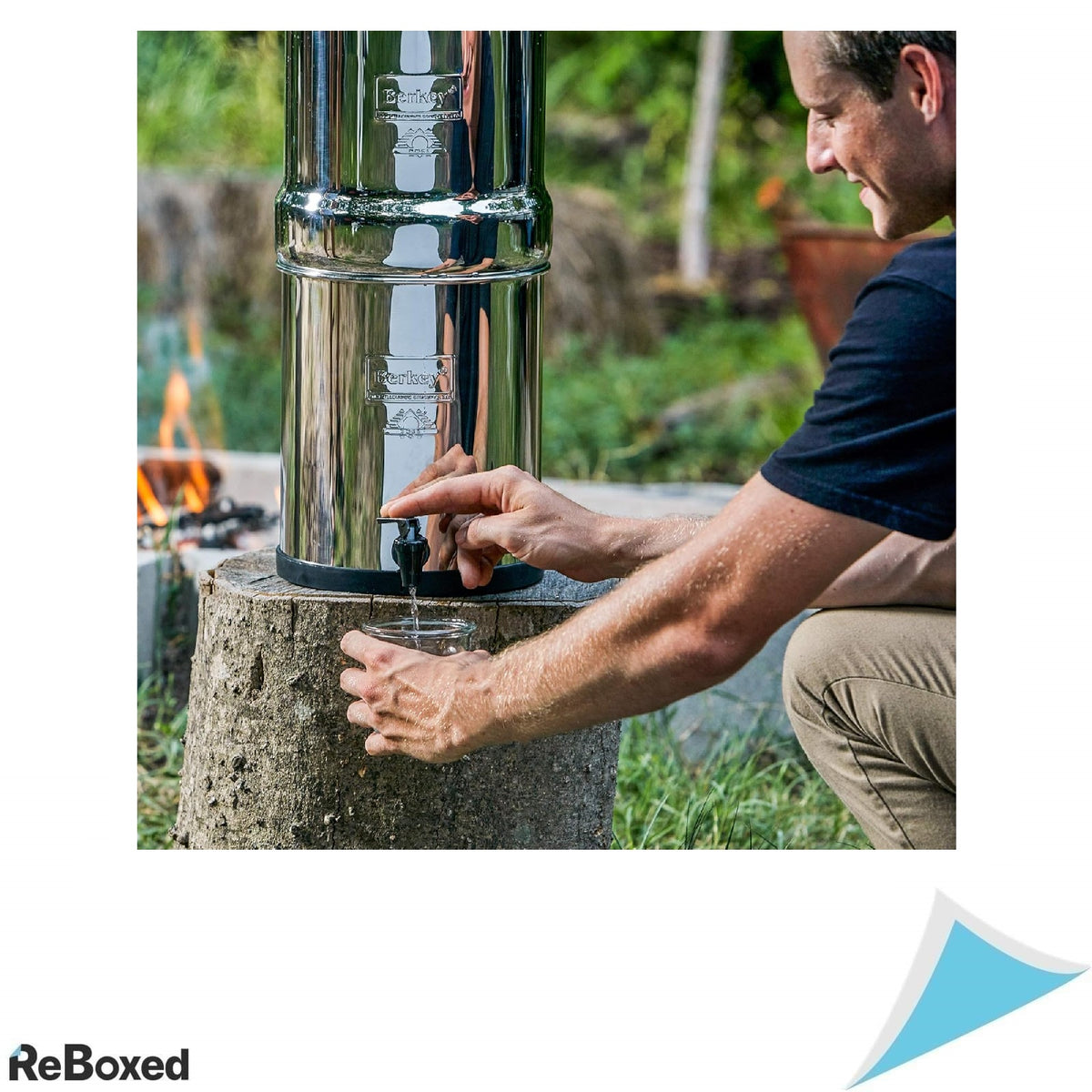 Filtru apa Travel Berkey 5.7 litri cu 2 elemente Black Berkey