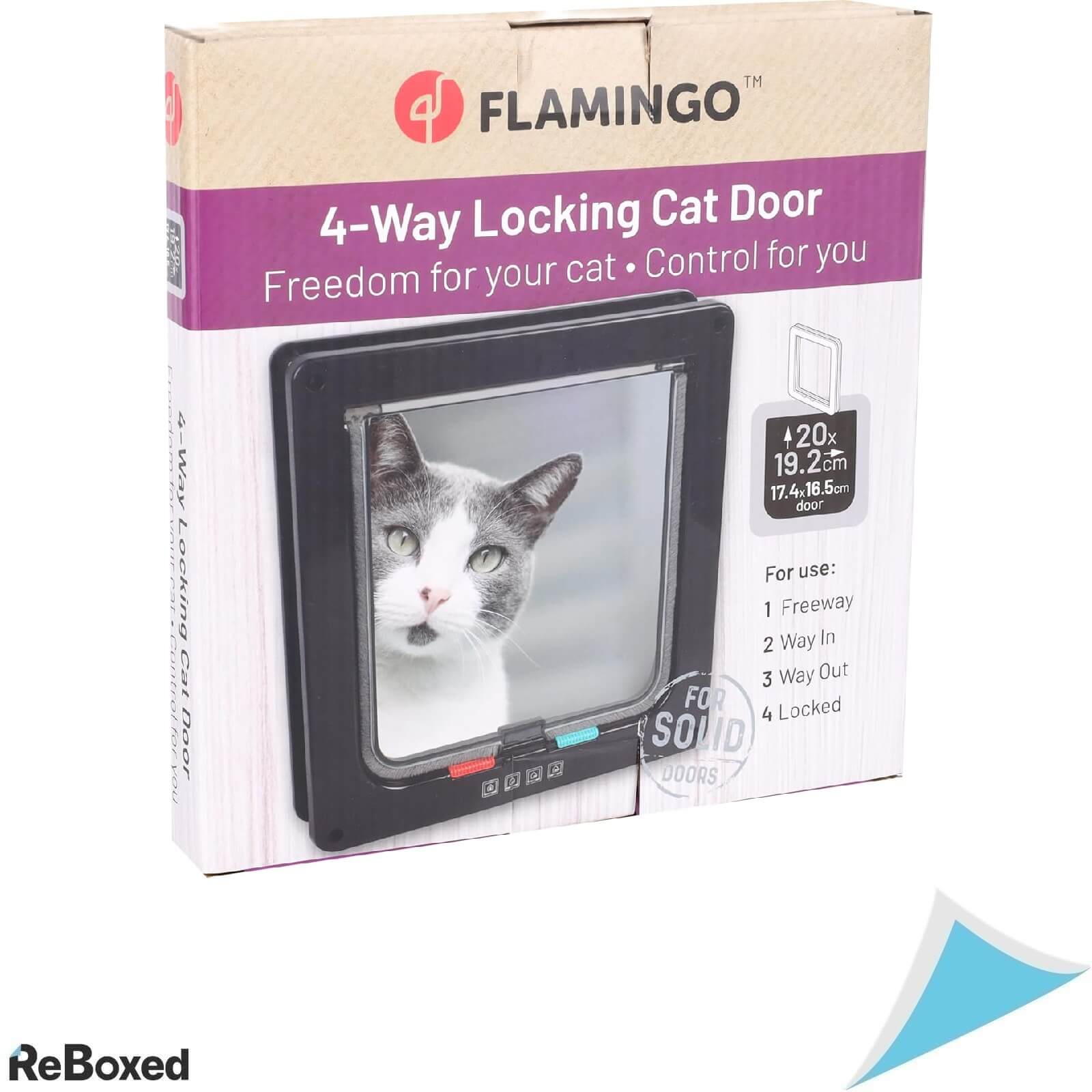 Flamingo Usa pentru Pisici 4 Cai Negru