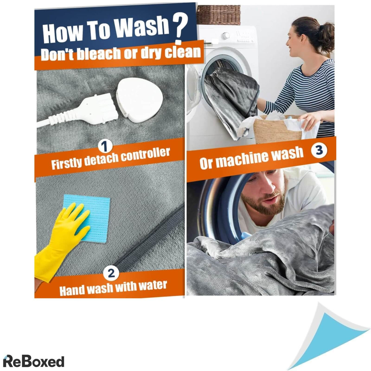 Flaremore Patura Electrica 135x185cm 6 Niveluri de Temperatura